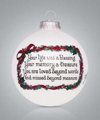 Your Life Blessing Ball Ornament
