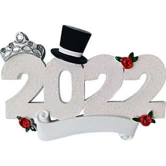 2022 Wedding Couple Ornament Personalized