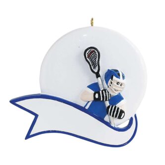 Lacrosse In Action Personalized Ornament