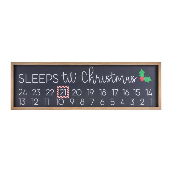 Sleeps Till Christmas Countdown Calendar