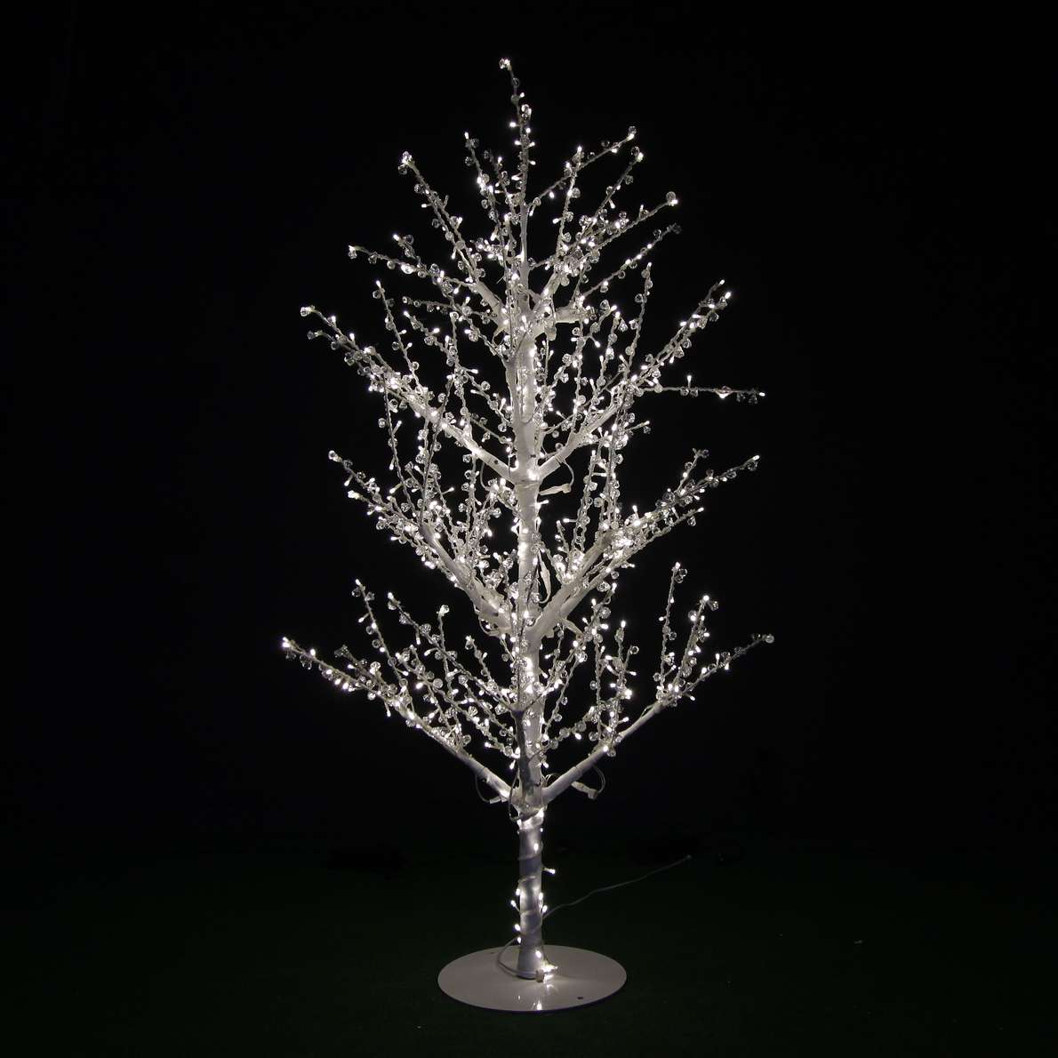 Crystal Jeweled White Trees 6′