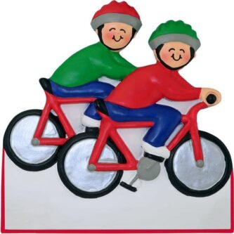 Personalized Family Cycling Ornament Click for More Sizes