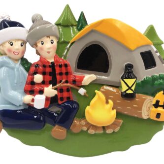 Camp Fire Camping Family Personalized Christmas Ornament Click for More Sizes