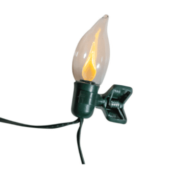 Flicker Flame LED Light Set With Clips