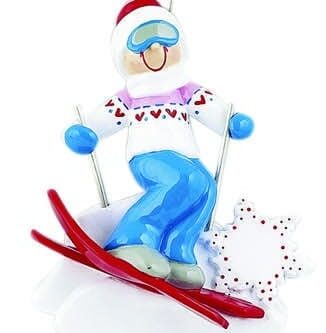 Skiing Girl Ornament
