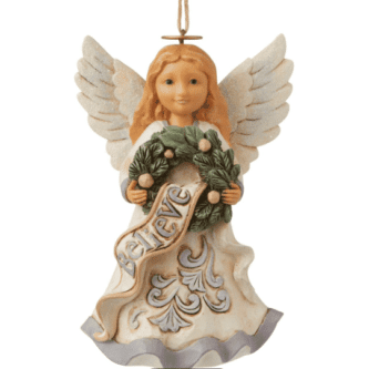 Woodland Believe Angel Ornament by Jim Shore