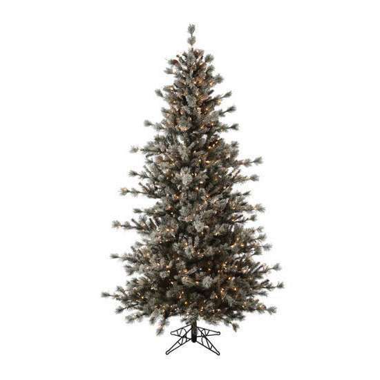 Alaskan Frosted Pre-Lit Christmas Tree