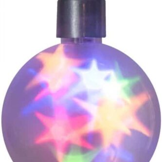 Battery Operated Clear LED Holographic Starfire Sphere Light