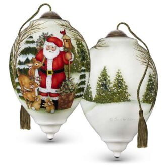 Woodland Santa And Friends Ne’Qwa Art® Ornament