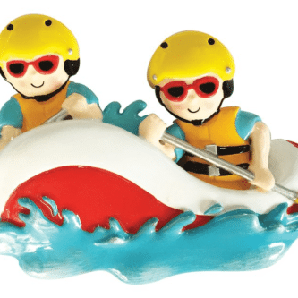 White Water Rafting Personalized Ornament