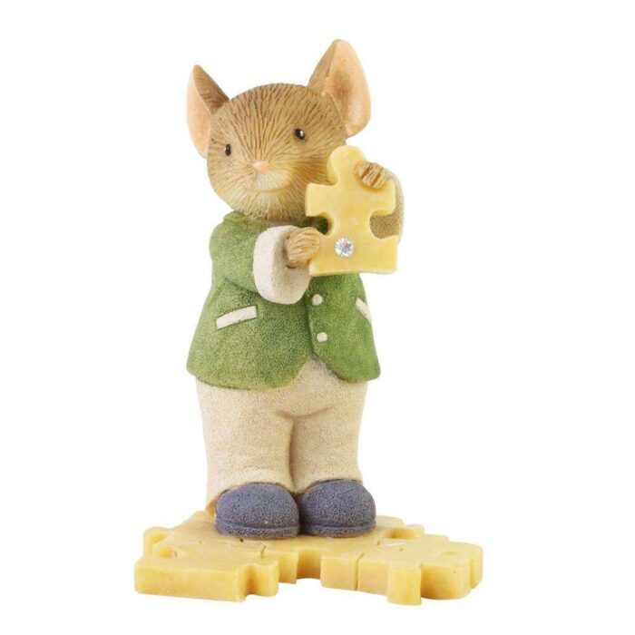Tails With Heart Puzzler Mouse Figurine
