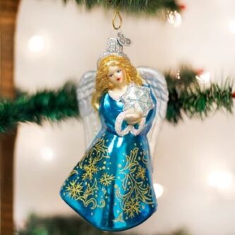 Glistening Snowflake Angel Ornament Old World Christmas