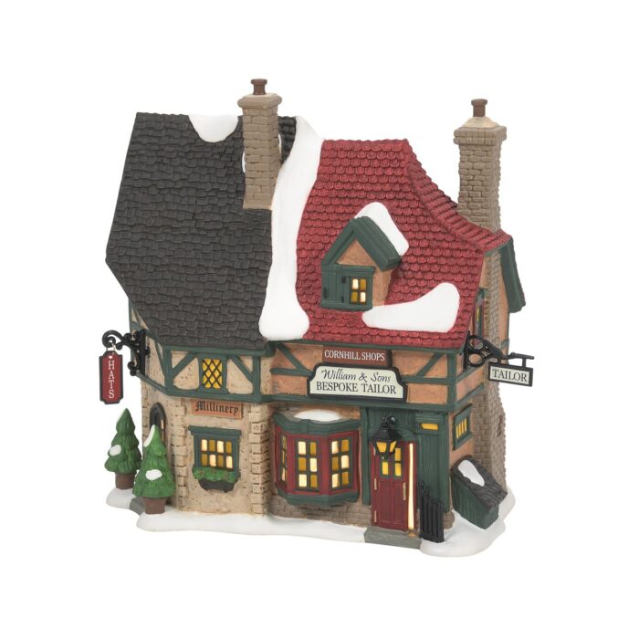 Front Cornhill Shops Last Minute Shopping Dept 56 Dickens A Christmas Carol