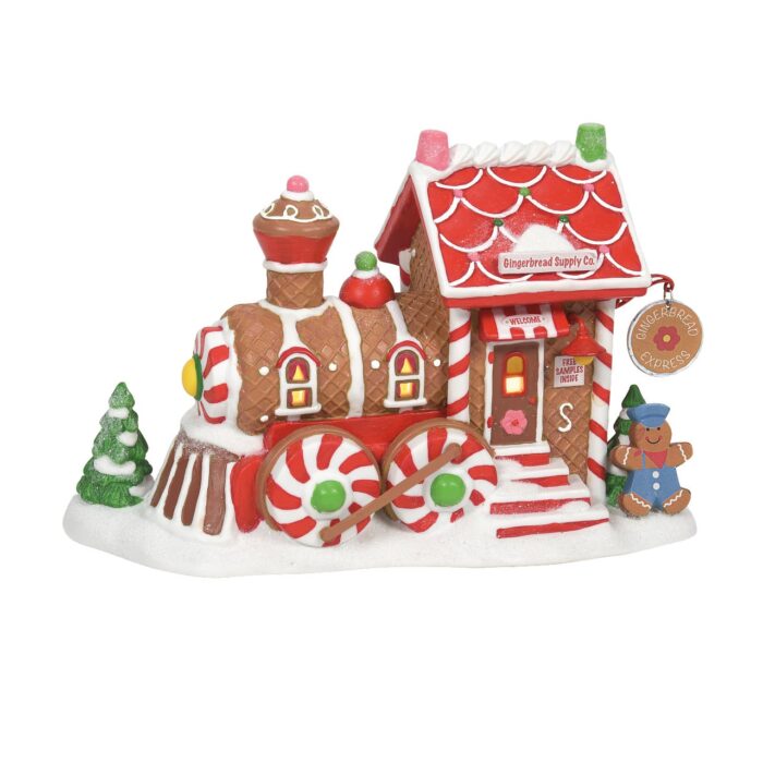 Front Gingerbread Supply Company Button Treats Dept 56 North Pole