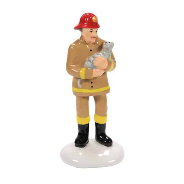 Engine 223 Fire House and Accessories Dept 56 Snow Village Fireman
