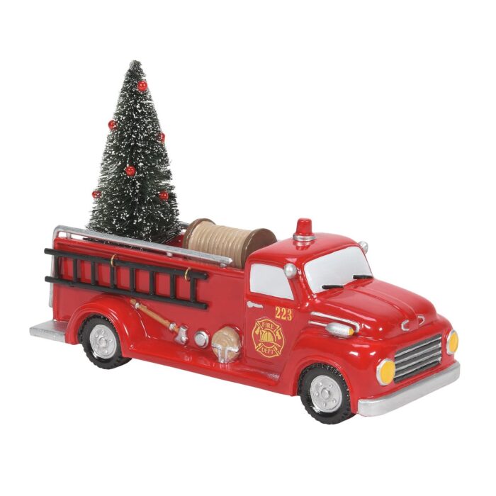 Engine 223 Fire House and Accessories Dept 56 Snow Village pump house