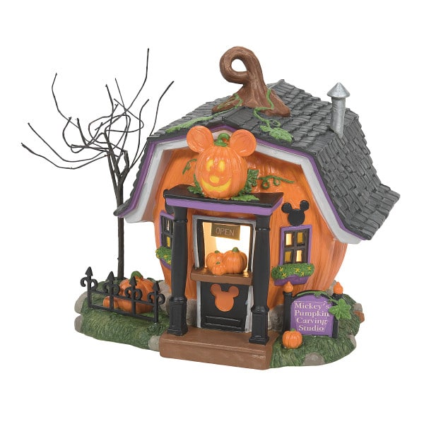 Pumpkintown Carving Studio A Winner Dept 56 Disney Halloween Village Front