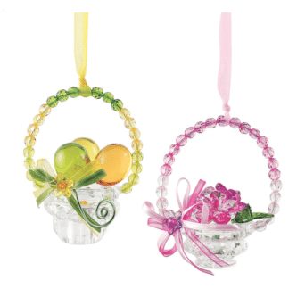 Easter Basket Ornaments Facet Collection