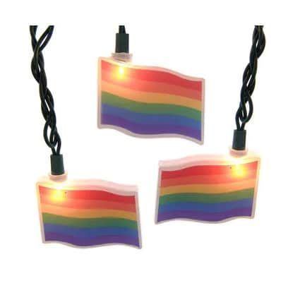 Christmas Store Pride Flag Light Set