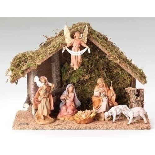 Nativity Seven Piece With Stable