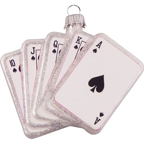 All Spades Playing Cards Ornament