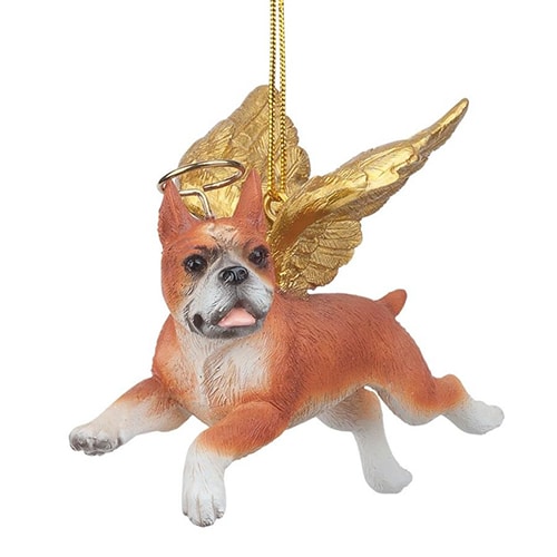 Boxer Golden Wing Angel Ornament