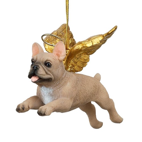 French Bulldog Golden Wing Angel Ornament