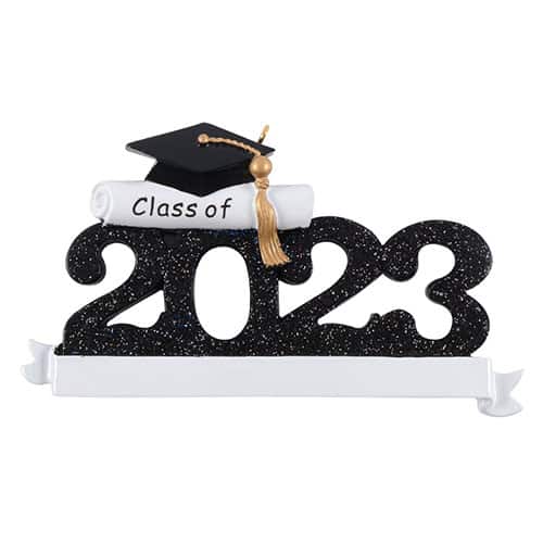 Class Of 2023 Grad Ornament Black