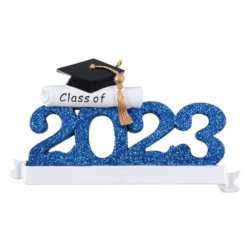 Class Of 2023 Grad Ornament Blue