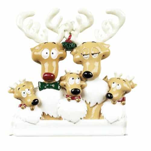 Reindeer Family Ornament Personalized 5